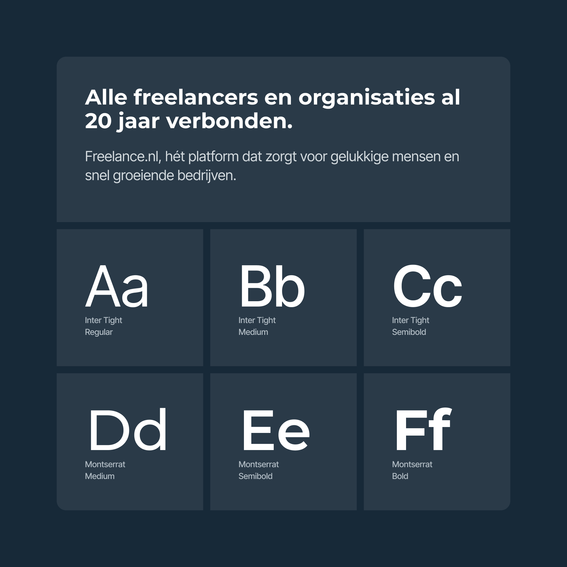 Freelance.nl fonts